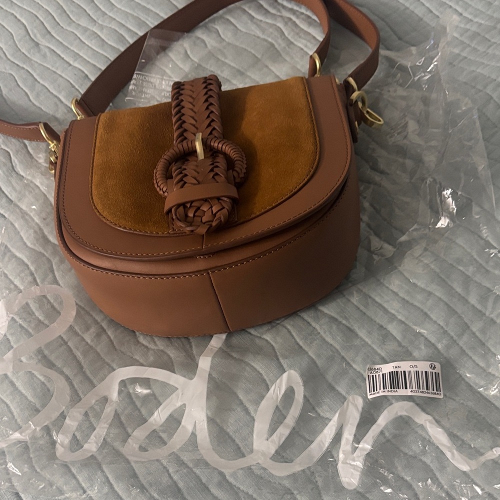 NEW Boden Rhoda Convertible Shoulder Crossbody Handbag Braided Buckle Design